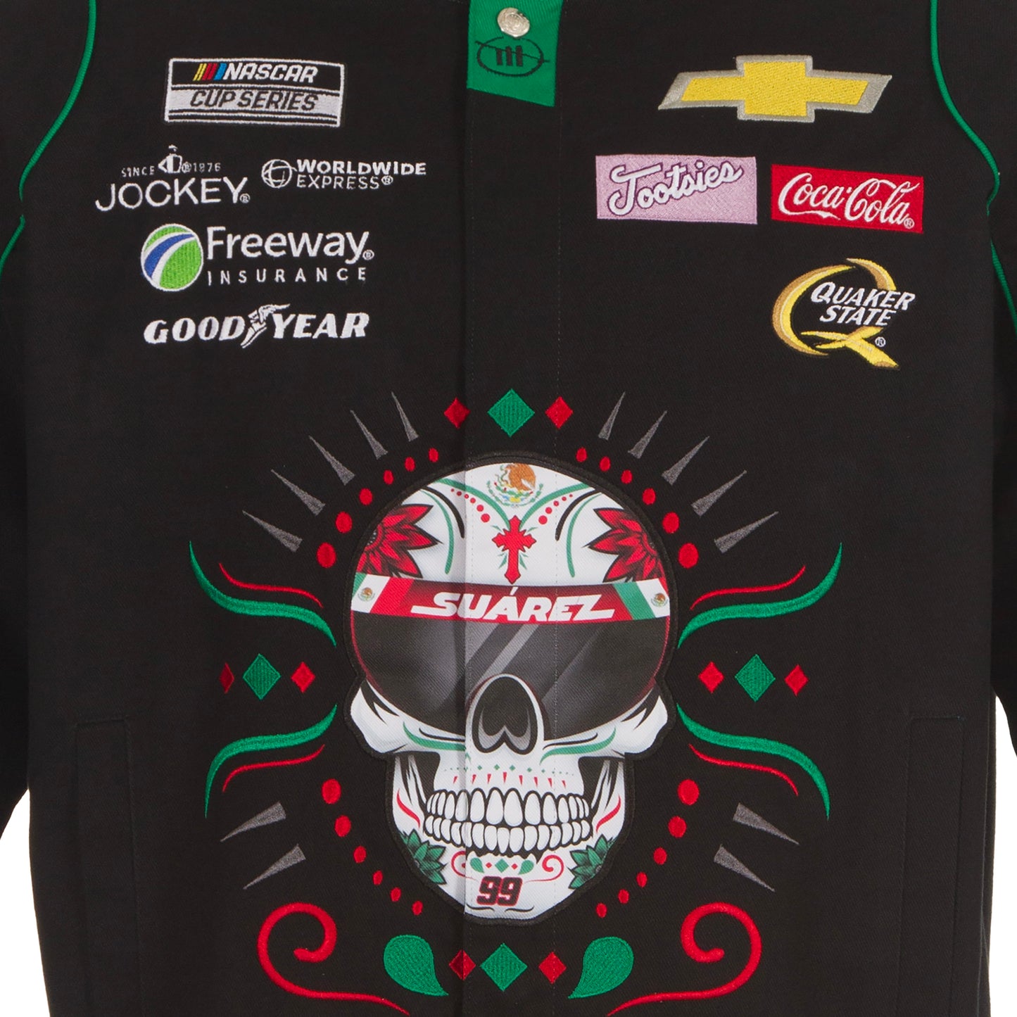 Daniel Suarez 99 Skull Nascar Twill Jacket