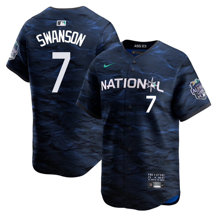 Dansby Swanson Chicago Cubs National League Nike 2023 MLB All-Star Gam -  Clark Street Sports