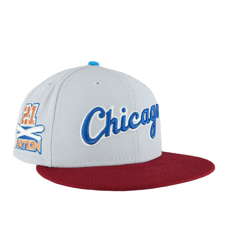 Chicago White Sox Dolphin Grey/Cardinal Red New Era 59FIFTY Fitted