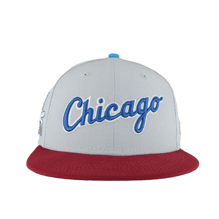 Chicago White Sox Dolphin Grey/Cardinal Red New Era 59FIFTY Fitted