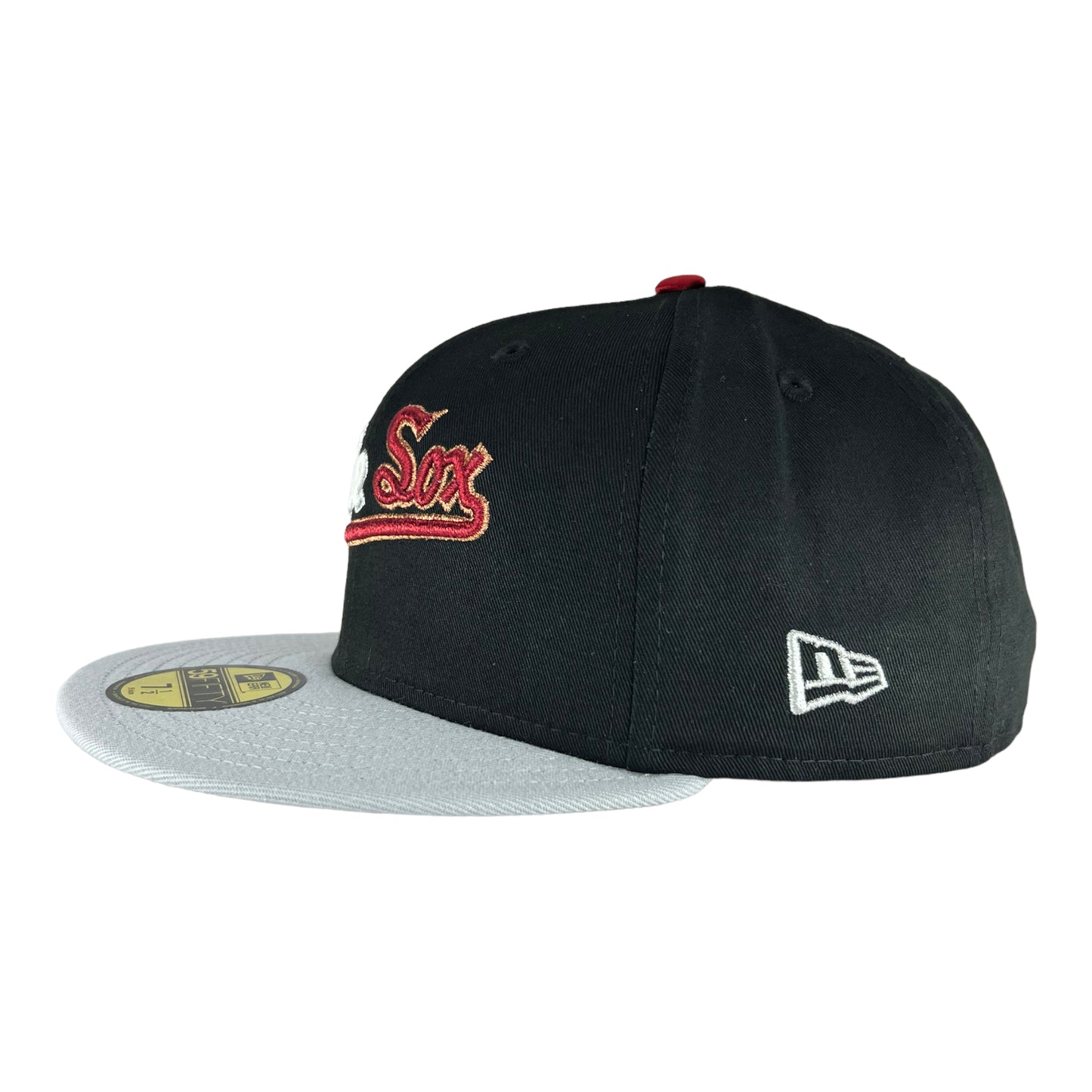Chicago White Sox Black/Dolphin/Scarlet UV New Era 59FIFTY Fitted Hat