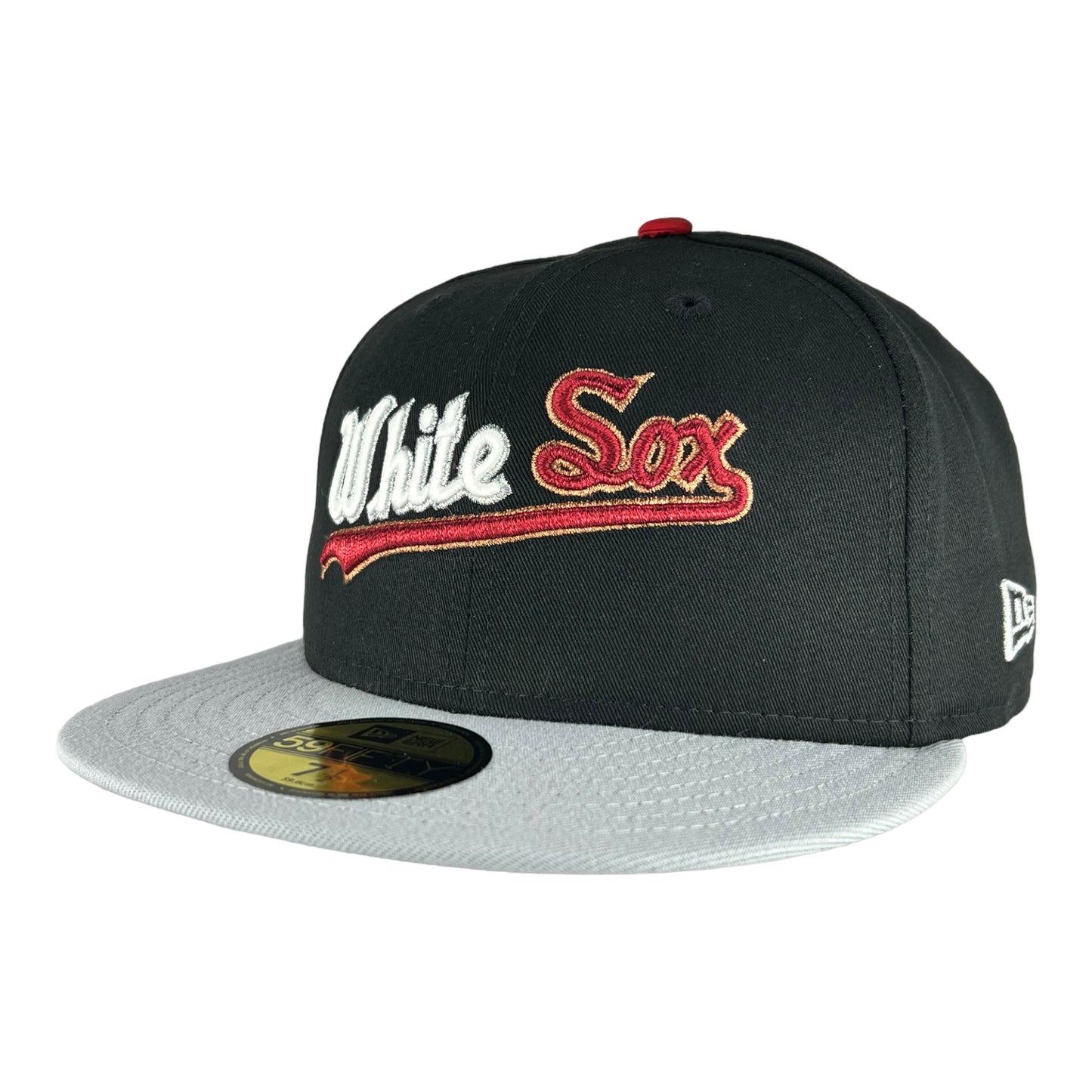 Chicago White Sox Black/Dolphin/Scarlet UV New Era 59FIFTY Fitted Hat