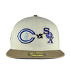 Chicago White Sox vs. Chicago Cubs Stone/Brown New Era 59FIFTY Fitted Hat
