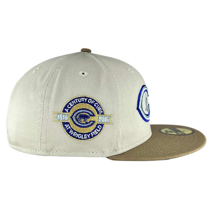 New Era Chicago Cubs Gold Thread C Black Bear Cap Hat 7-3/8 MLB