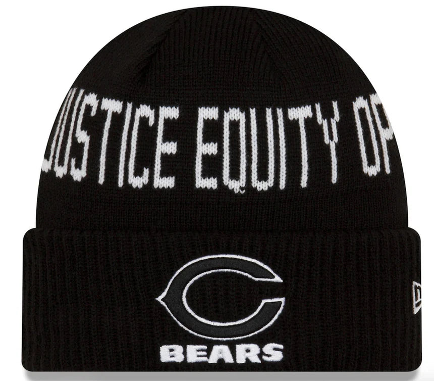 Chicago Bears Black 2021 Sideline Social Justice Knit