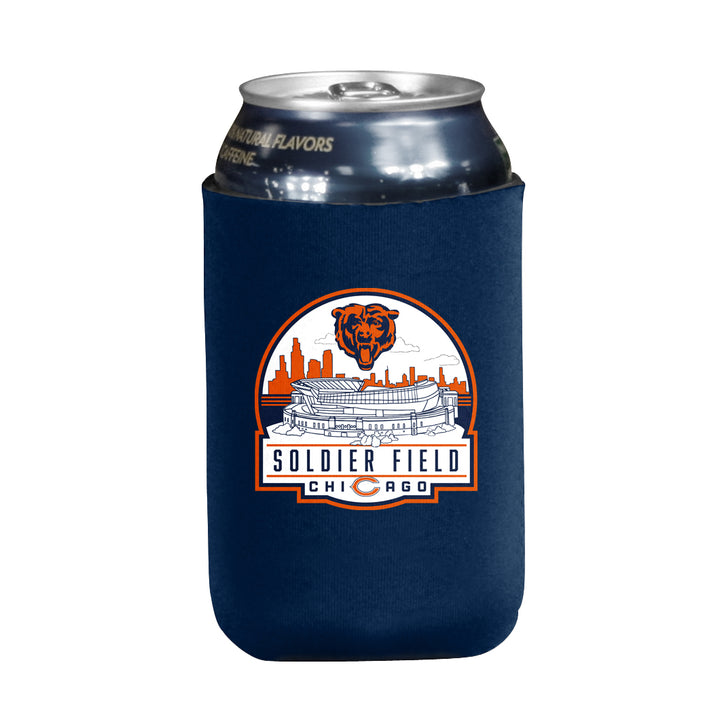 Chicago Bears Soldier Field Slim Can Coozie