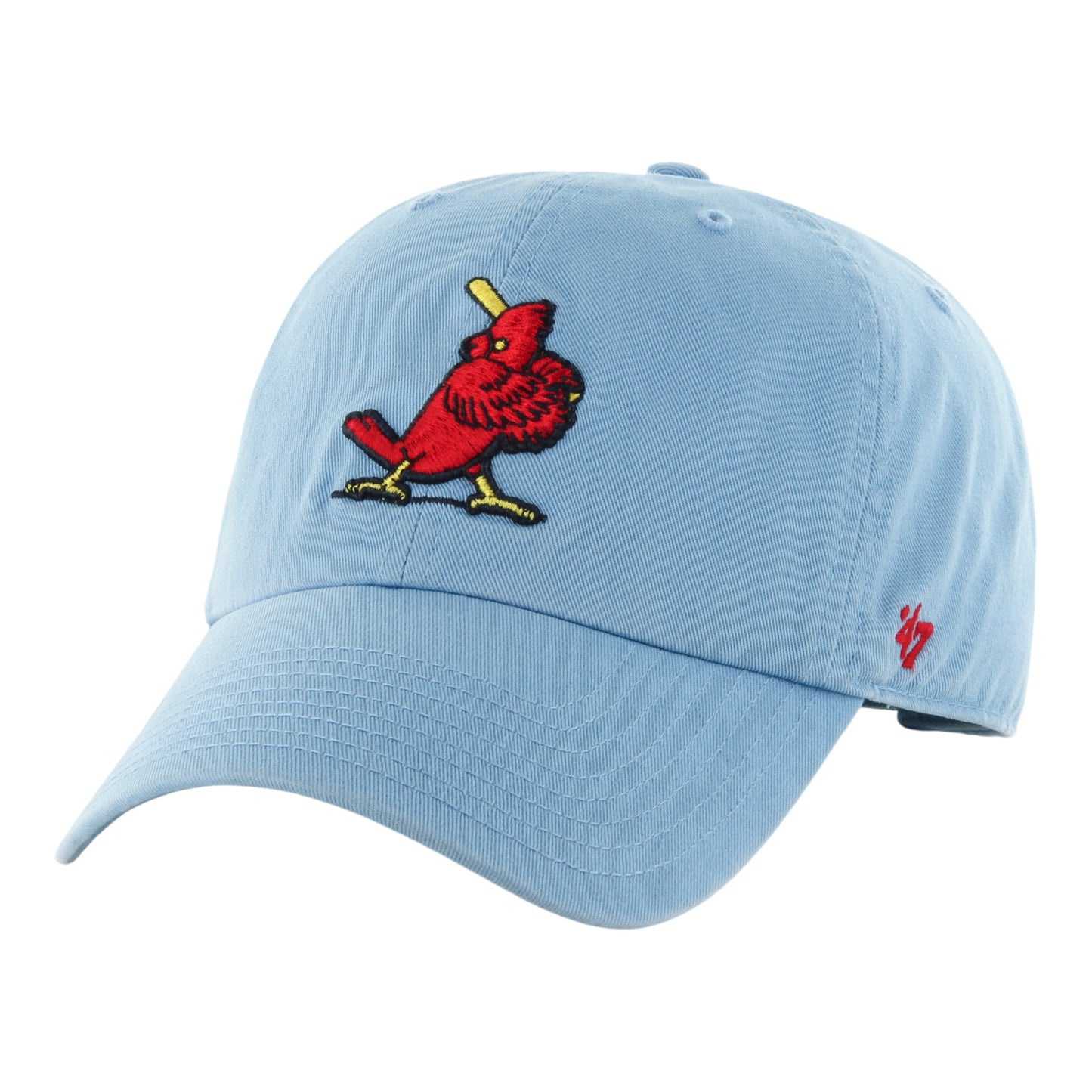 St. Louis Cardinals '47 Columbia Blue Cooperstown Clean Up Adjustable Hat