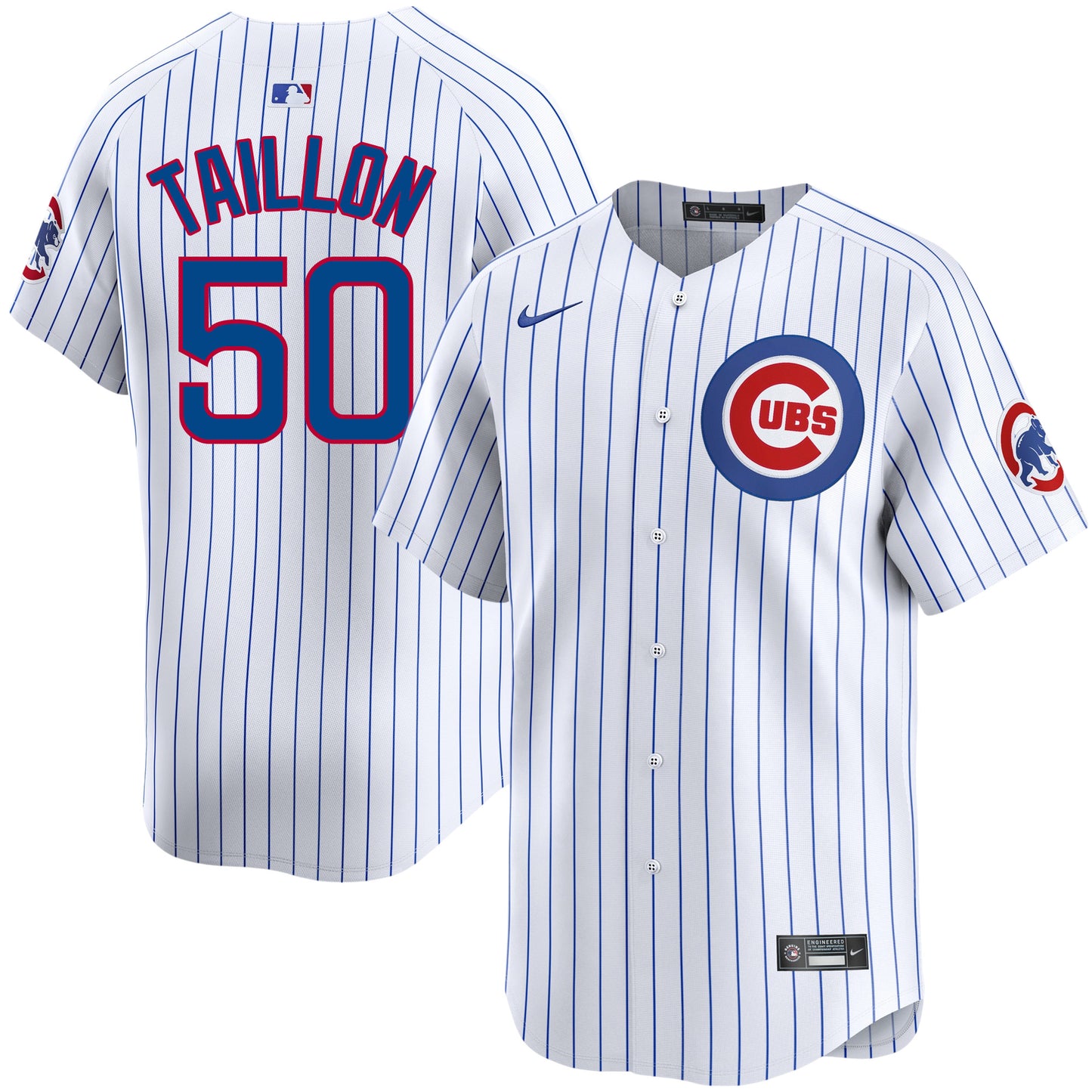 Jameson Taillon Chicago Cubs Nike White Pinstripe Home Limited Men's Jersey