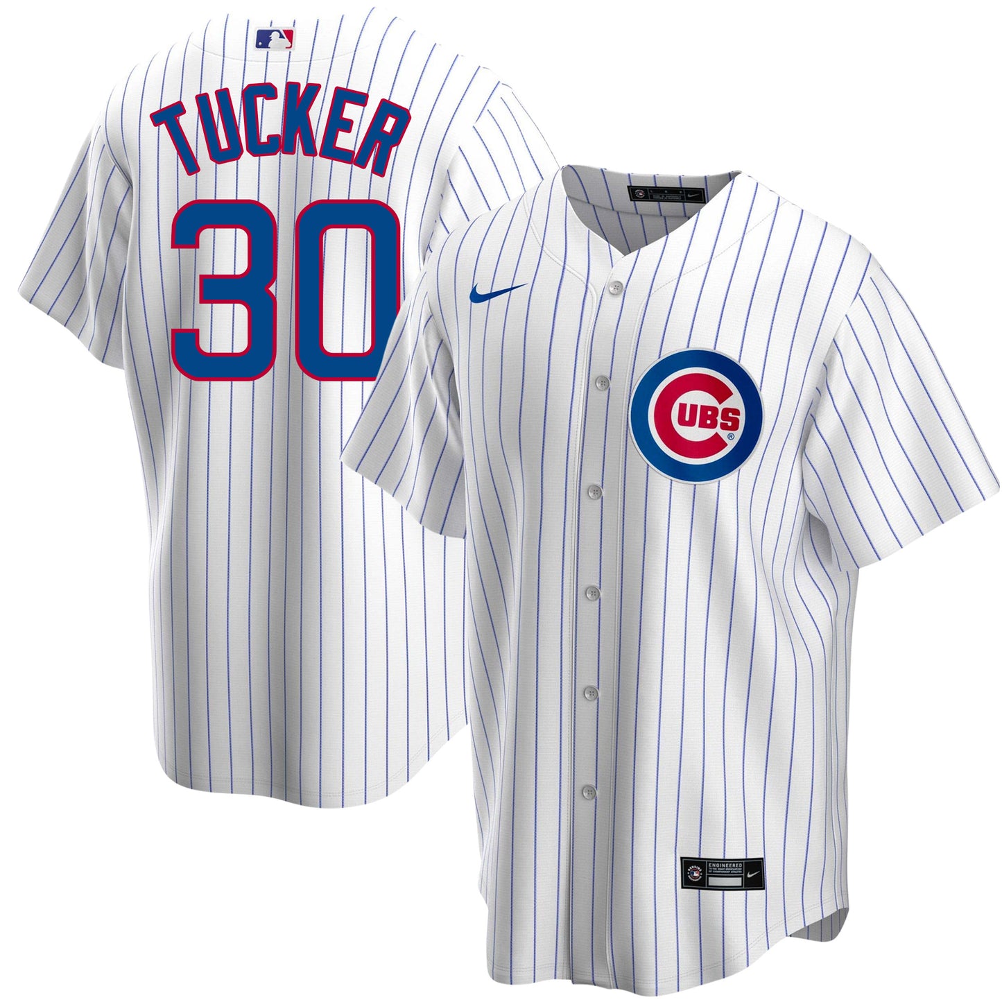 Kyle Tucker Chicago Cubs Nike Limited Home Pinstripe Men's Replica Jersey