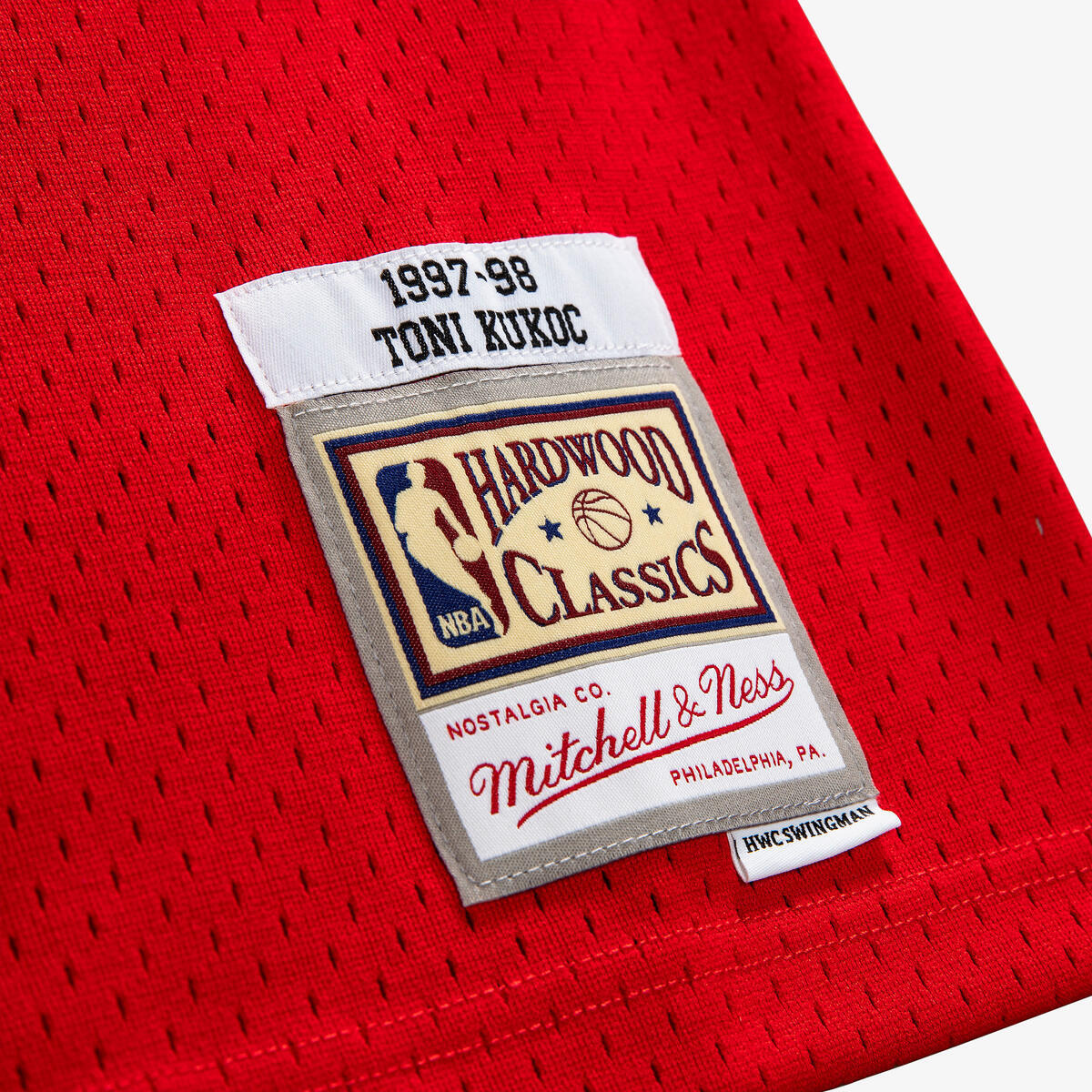 Toni Kukoc #7 Chicago Bulls Mitchell & Ness Red Swingman 1997 Jersey