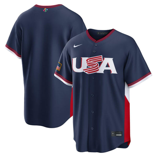USA World Baseball Classic 2026 Nike Navy Road Jersey