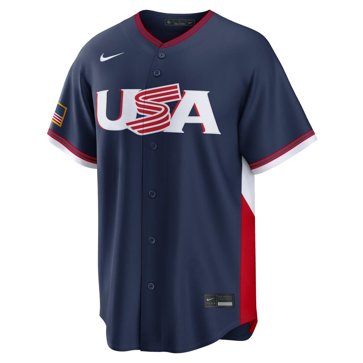 USA World Baseball Classic 2026 Nike Navy Road Jersey