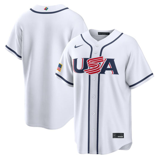 USA World Baseball Classic 2026 Nike White Home Jersey
