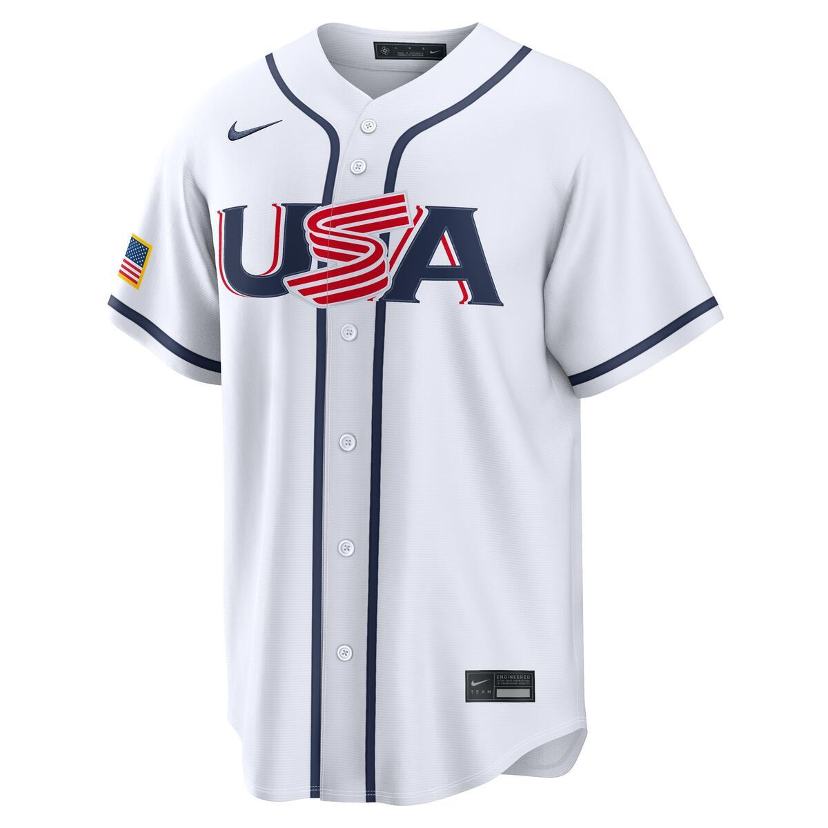 USA World Baseball Classic 2026 Nike White Home Jersey