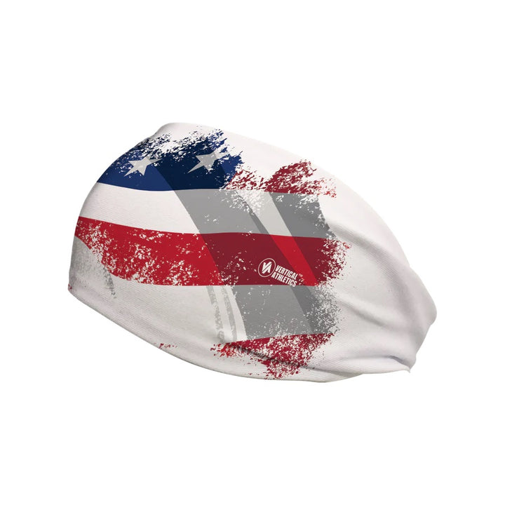 American Flag Tieback Cooling Headband