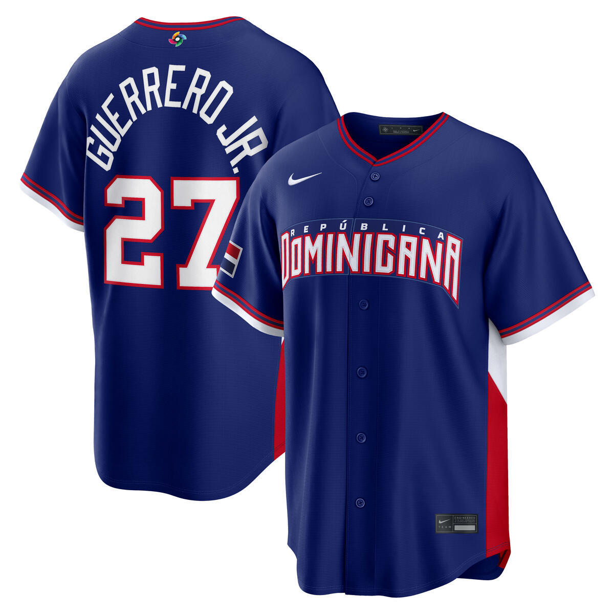 Vladimir Guerrero Jr. Dominican Republic World Baseball Classic 2026 Nike Road Jersey