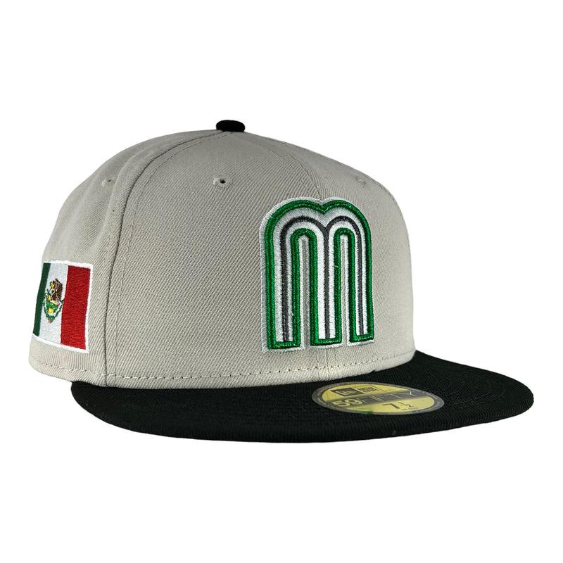 Mexico World Baseball Classic Chrome Black New Era 59FIFTY Fitted Hat