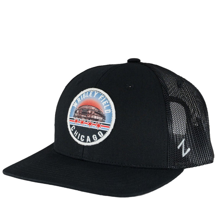 Wrigley Field Black Dakota Trucker Hat