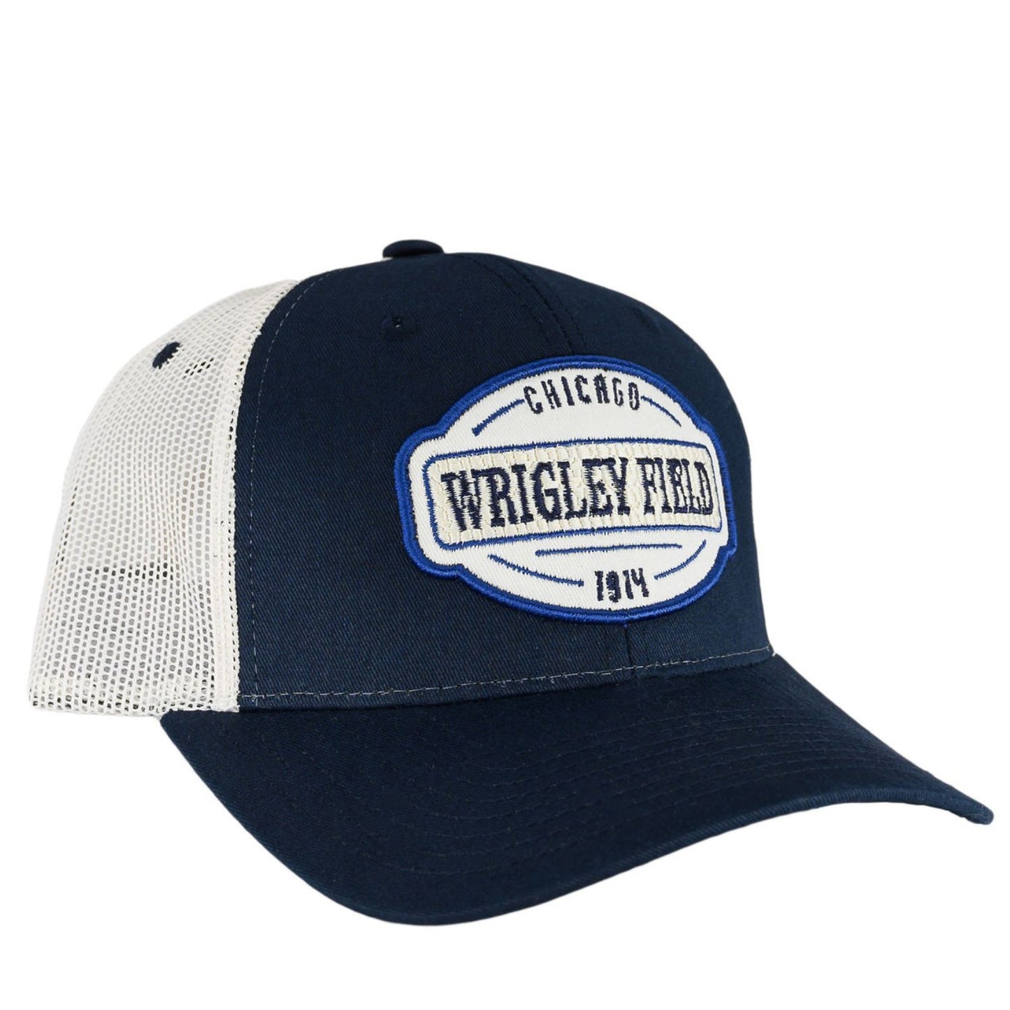 Wrigley Field Navy Mesh Trucker Hat