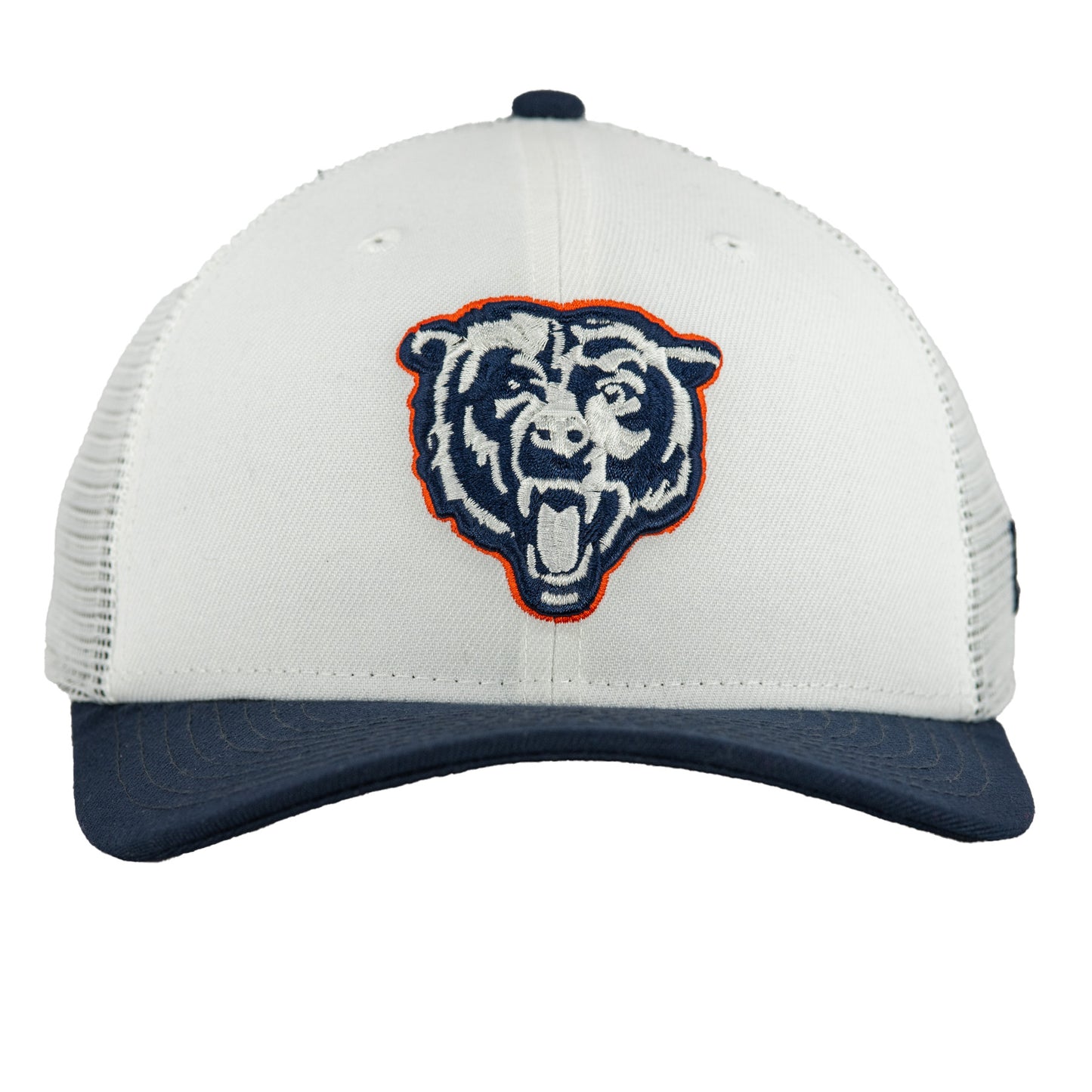 Chicago Bears White/Navy New Era 9SEVENTY Stretch-Snapback Hat