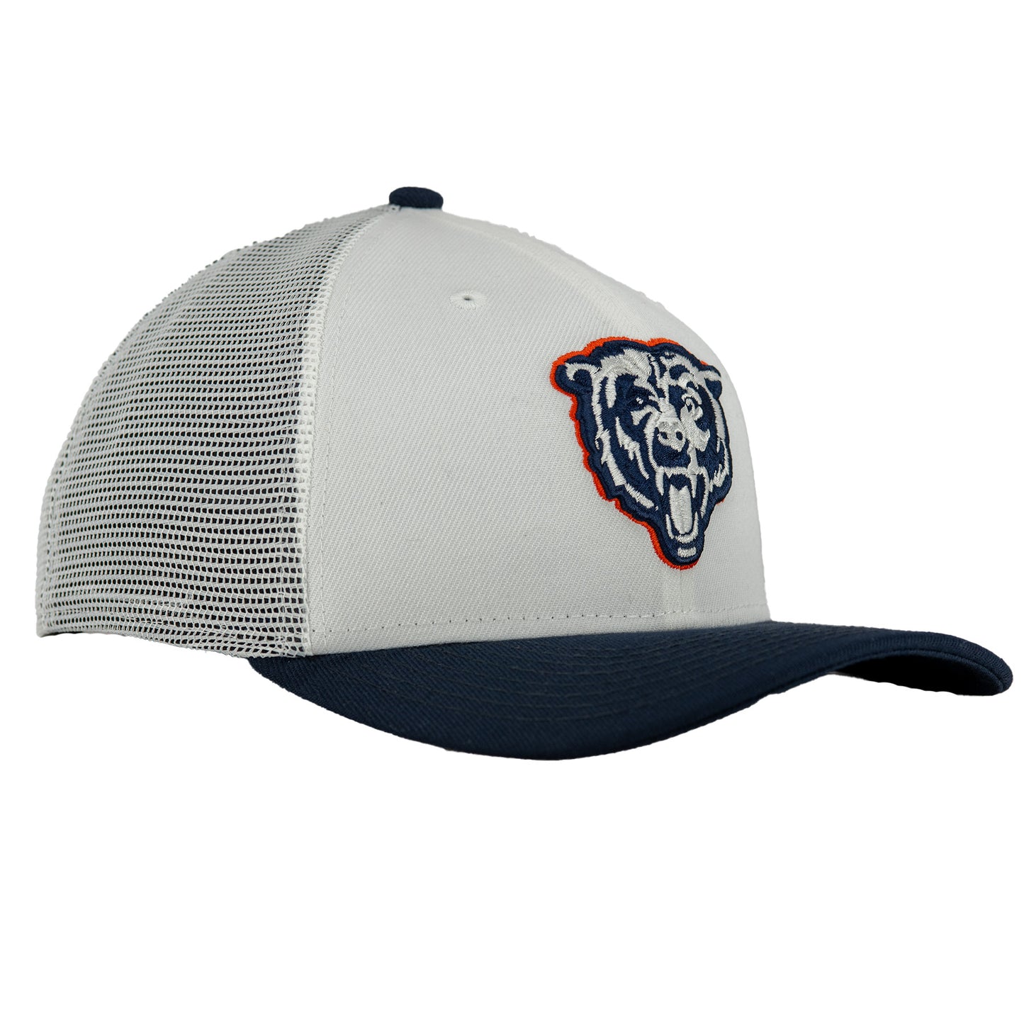 Chicago Bears White/Navy New Era 9SEVENTY Stretch-Snapback Hat