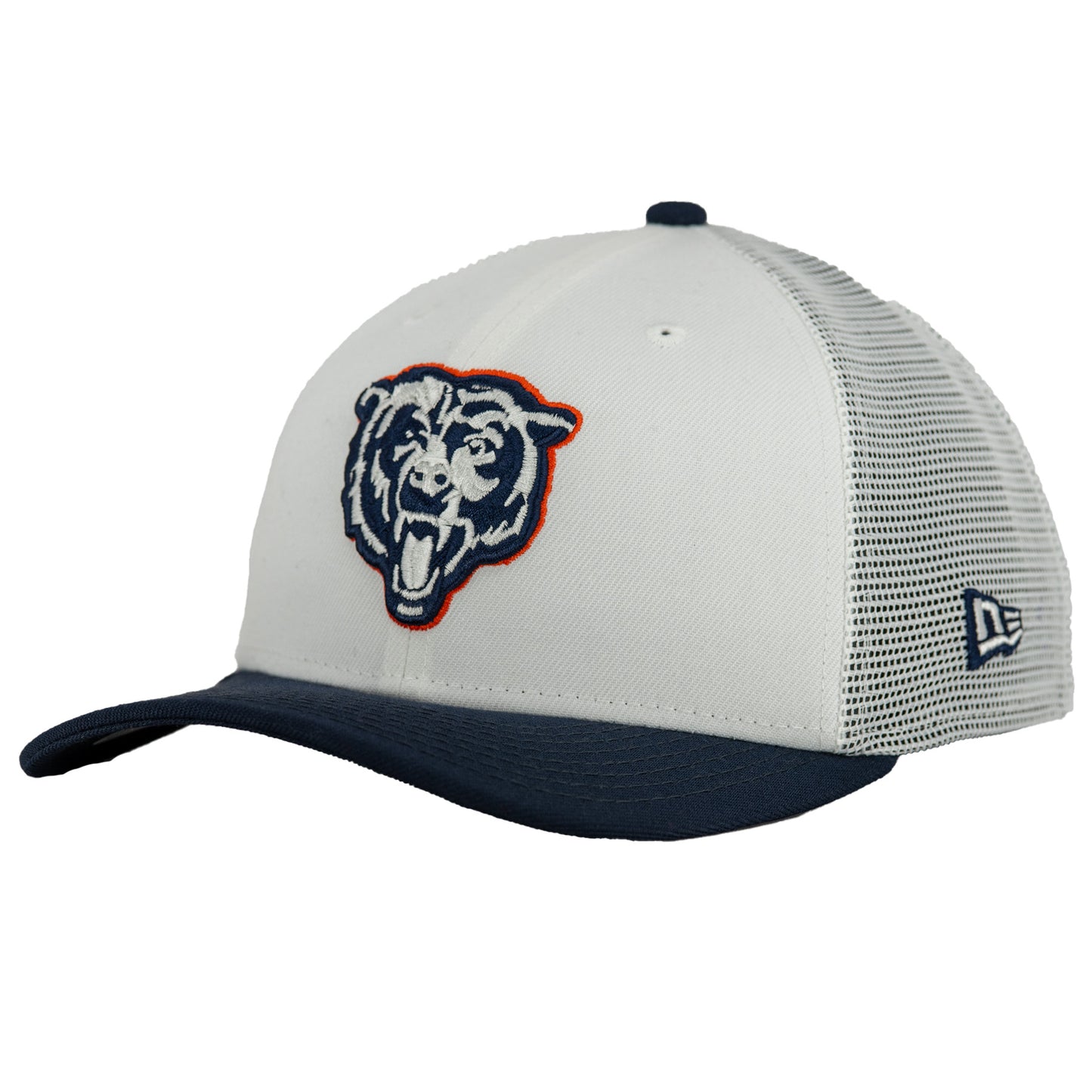 Chicago Bears White/Navy New Era 9SEVENTY Stretch-Snapback Hat