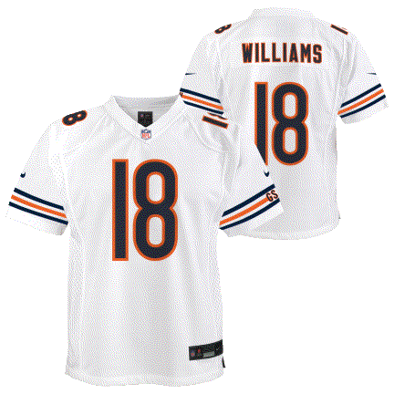 Caleb Williams Chicago Bears Youth White Road Game Jersey