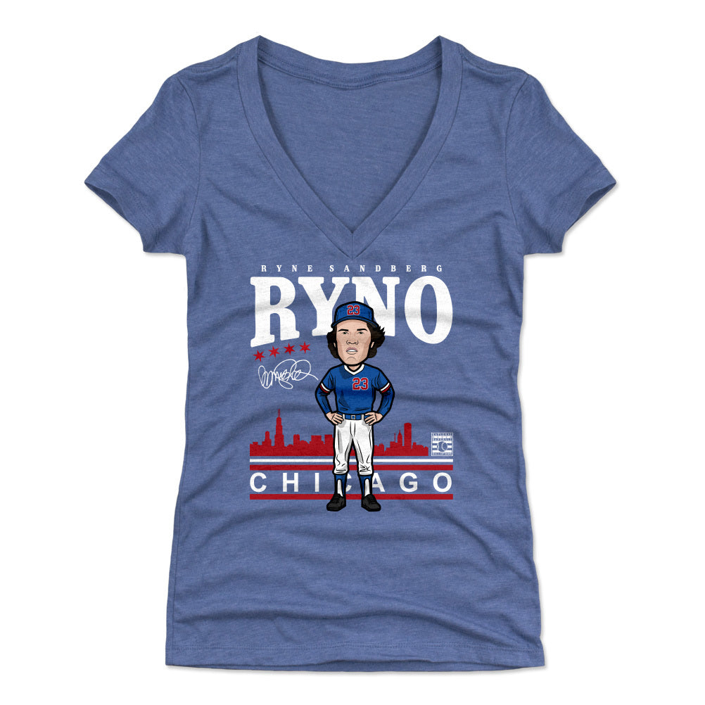 Ryne Sandberg Toon WHT – Clark Street Sports
