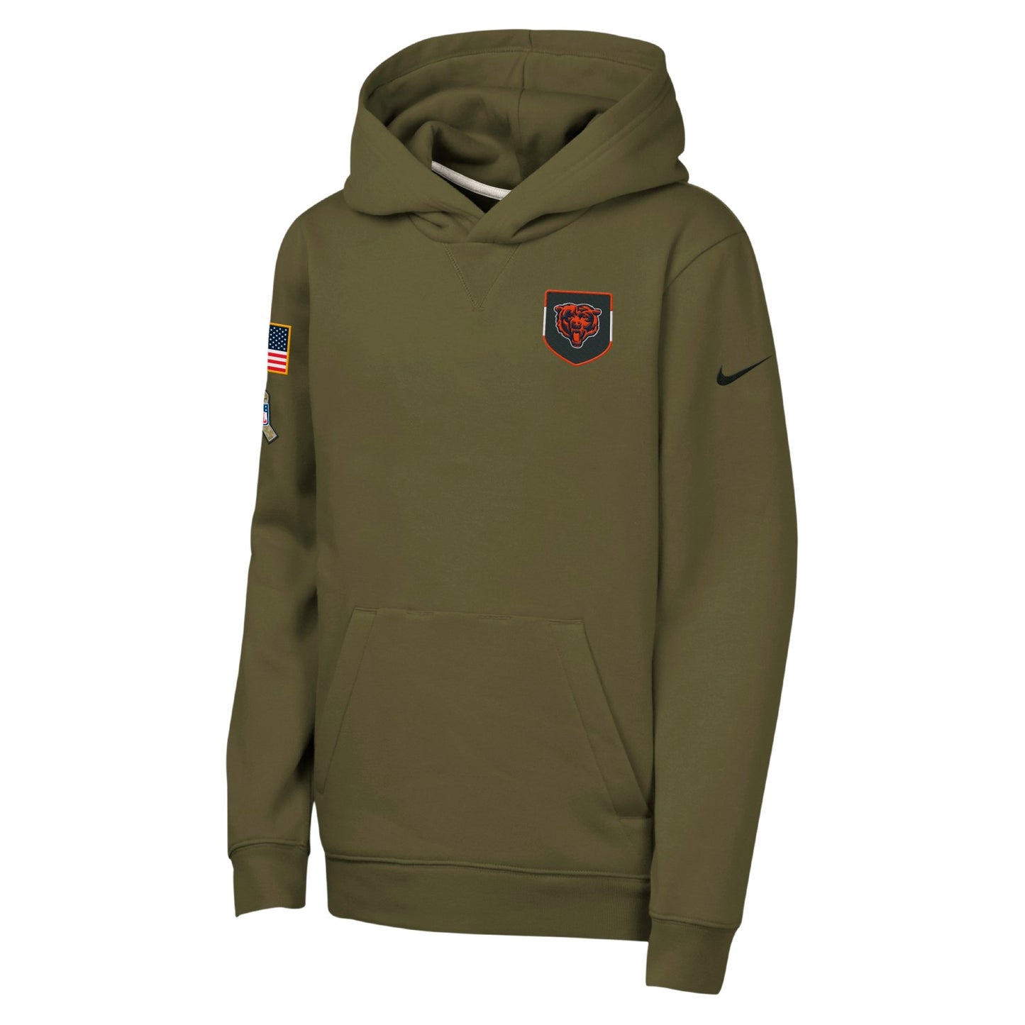 Chicago Bears Nike Youth 2025 Salute To Service Sideline Hoodie