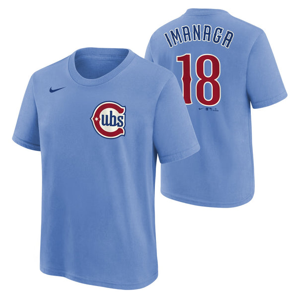 Shota Imanaga シカゴ・カブス Tシャツ SHO TIME Shota Imanaga Chicago Cubs Youth Alt 2 Name and Number T-Shirt