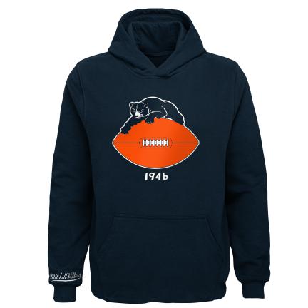 Chicago Bears Youth Navy Retro Mitchell & Ness Hoodie