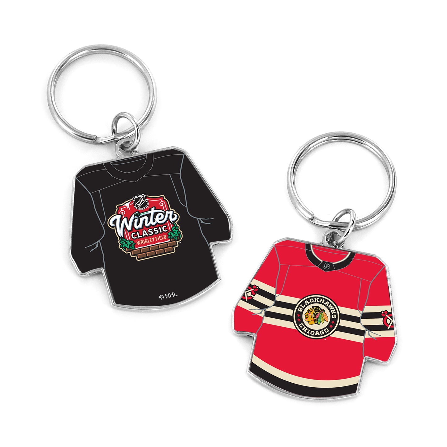 Chicago Blackhawks 2025 Winter Classic Reversible Jersey Keychain