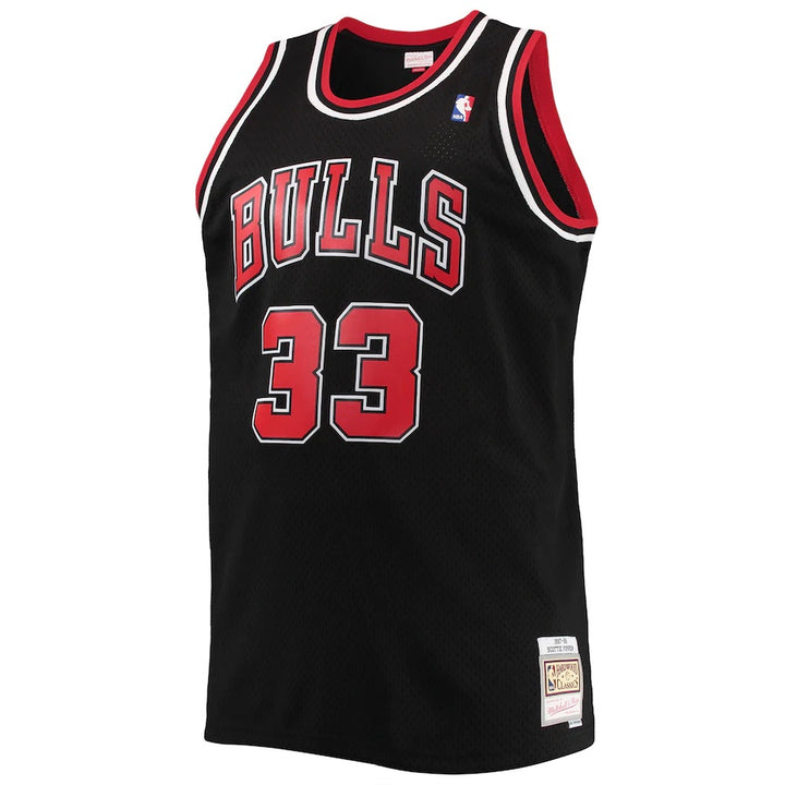 Mitchell & Ness Chicago Bulls #33 Scottie Pippen black Swingman Jersey
