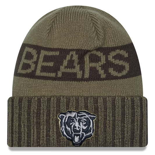 Chicago Bears 2025 Salute To Service New Era Winter Knit Hat
