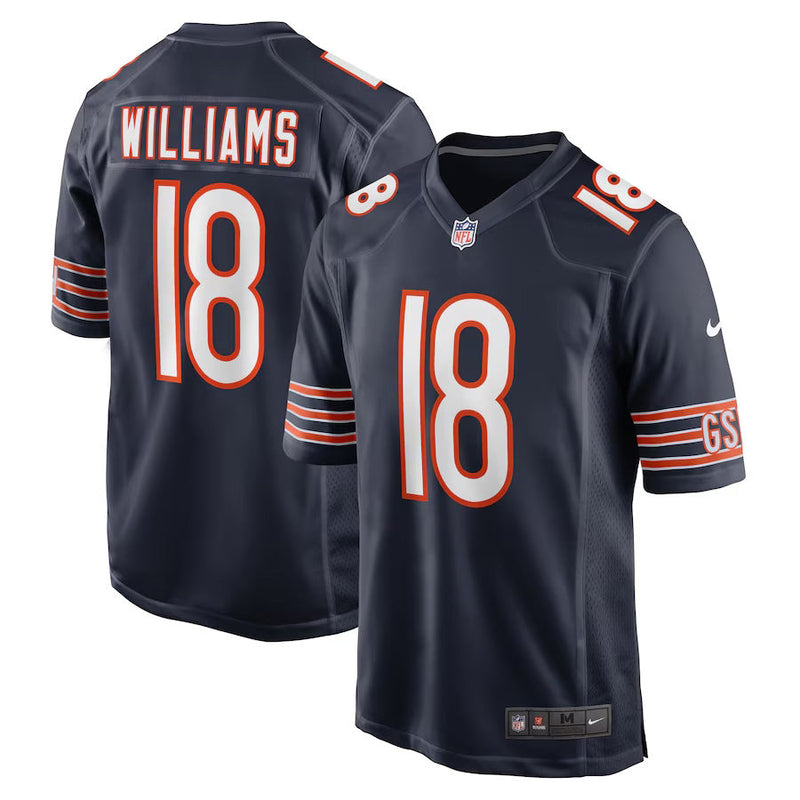 Caleb Williams Chicago Bears Nike Men's Navy Game Replica Jersey