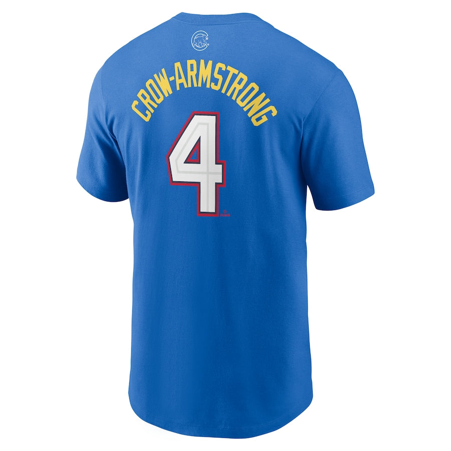 Pete Crow-Armstrong Nike Men's National League Royal 2025 All-Star Edition Name & Number T-Shirt