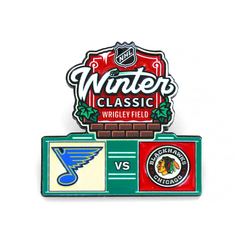 Chicago Blackhawks vs. St. Louis Blues 2025 Winter Classic Dueling Pin