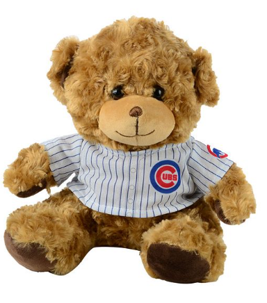 Chicago Cubs 10" Pinstripe Jersey Bear