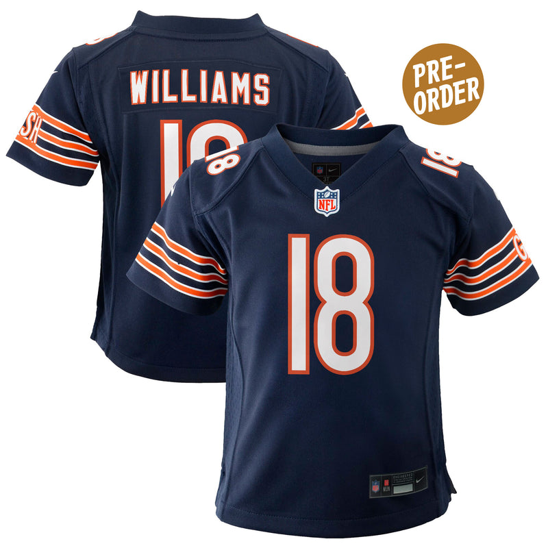 Caleb Williams Navy Nike Youth Chicago Bears 2024 NFL Draft First Round Pick Player Game Jersey