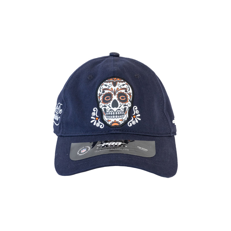 Chicago Bears Sugar Skull Dia De Los Muertos Pro Standard Strapback Hat