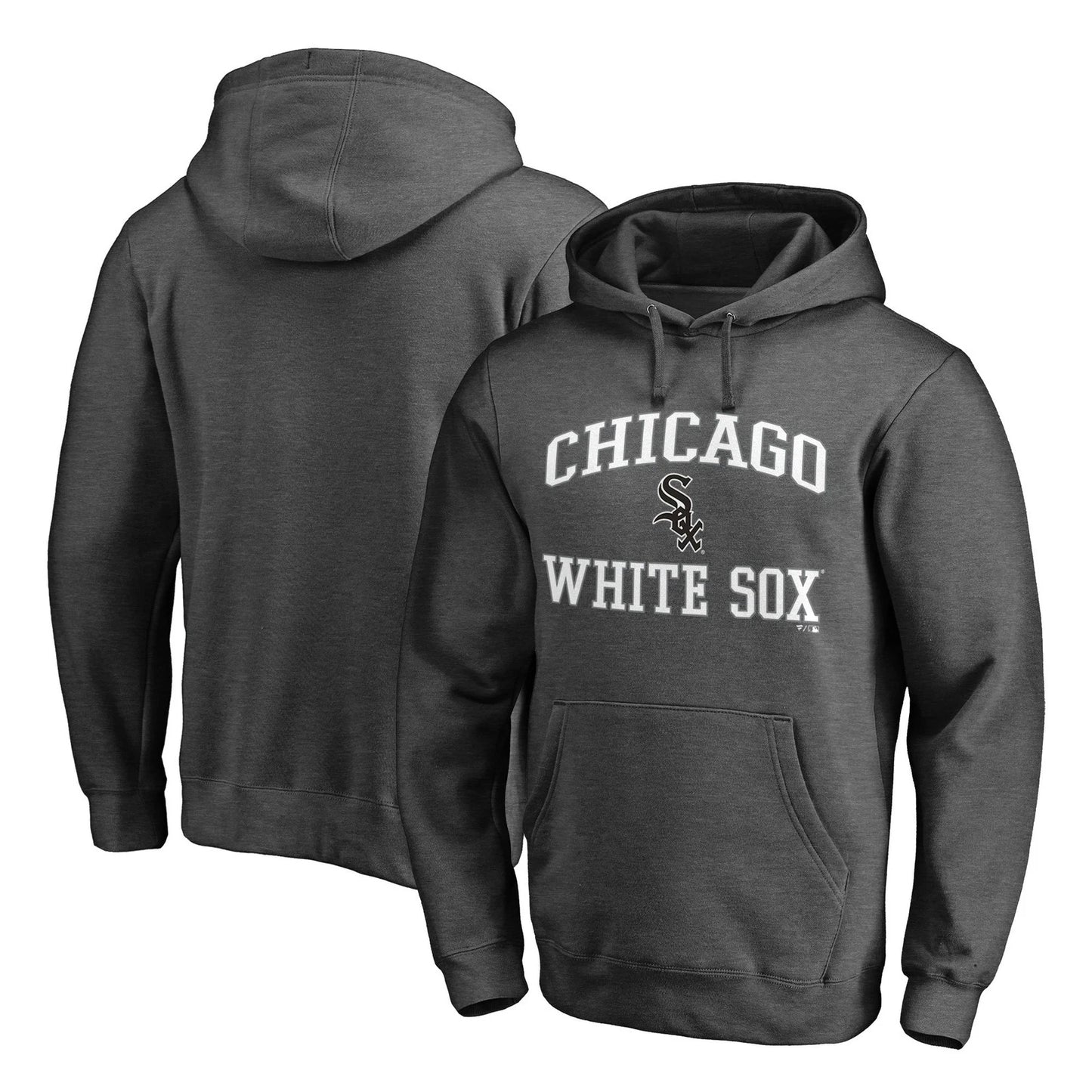 Chicago White Sox Charcoal Heart and Soul Pullover Hoodie