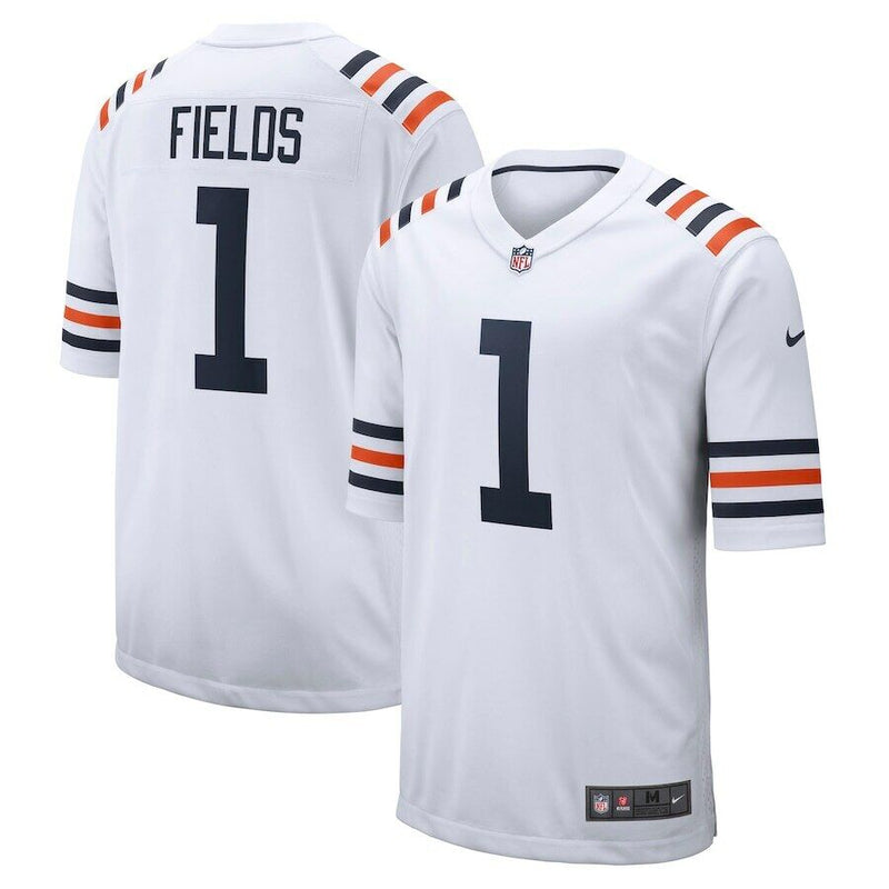 Justin Fields Chicago Bears White Limited Second Alternate Jersey