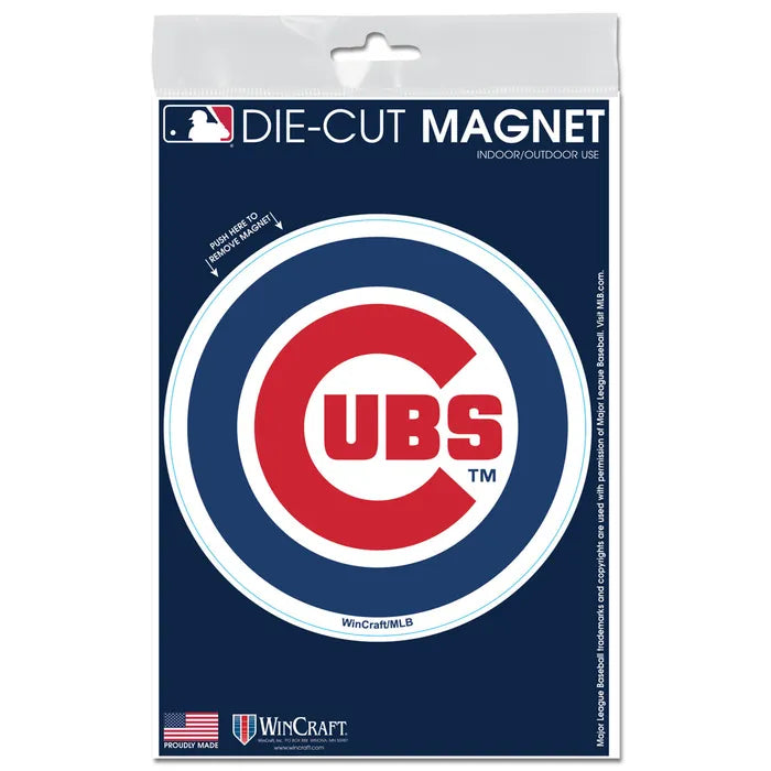 Chicago Cubs Die Cut Car/Outdoor Magnet 3"X5"