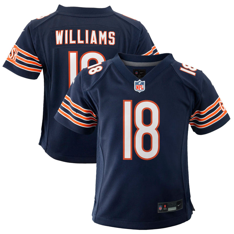 Caleb Williams Navy Nike Youth Chicago Bears 2024 NFL Draft First Round Pick Player Game Jersey