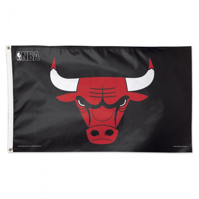Chicago Bulls Black 3'x5' Deluxe Flag