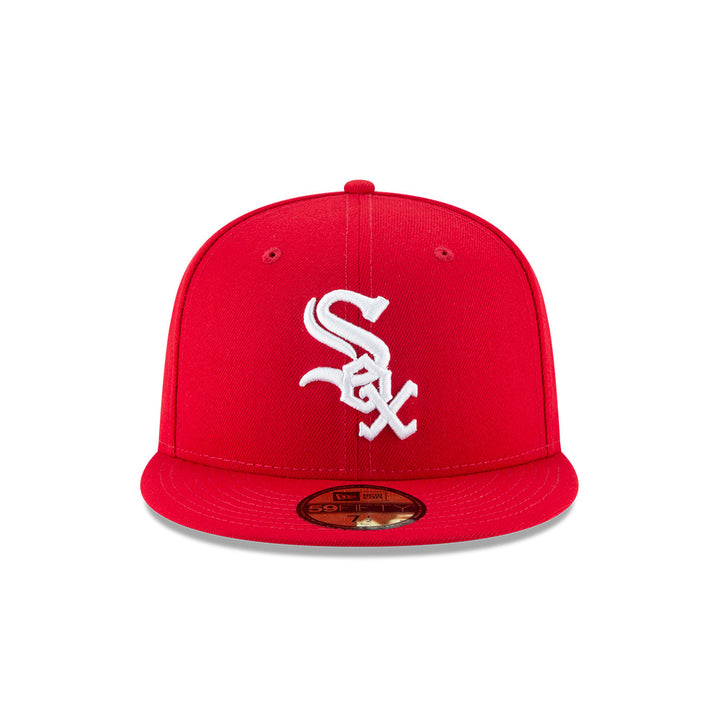 New Era Chicago White Sox MLB Basic 59FIFTY Fitted Hat, Red White / 7 1/2