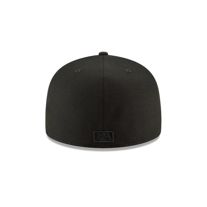 New Era MESH-BACK 59FIFTY-BLANK Black-Black Fitted Hat