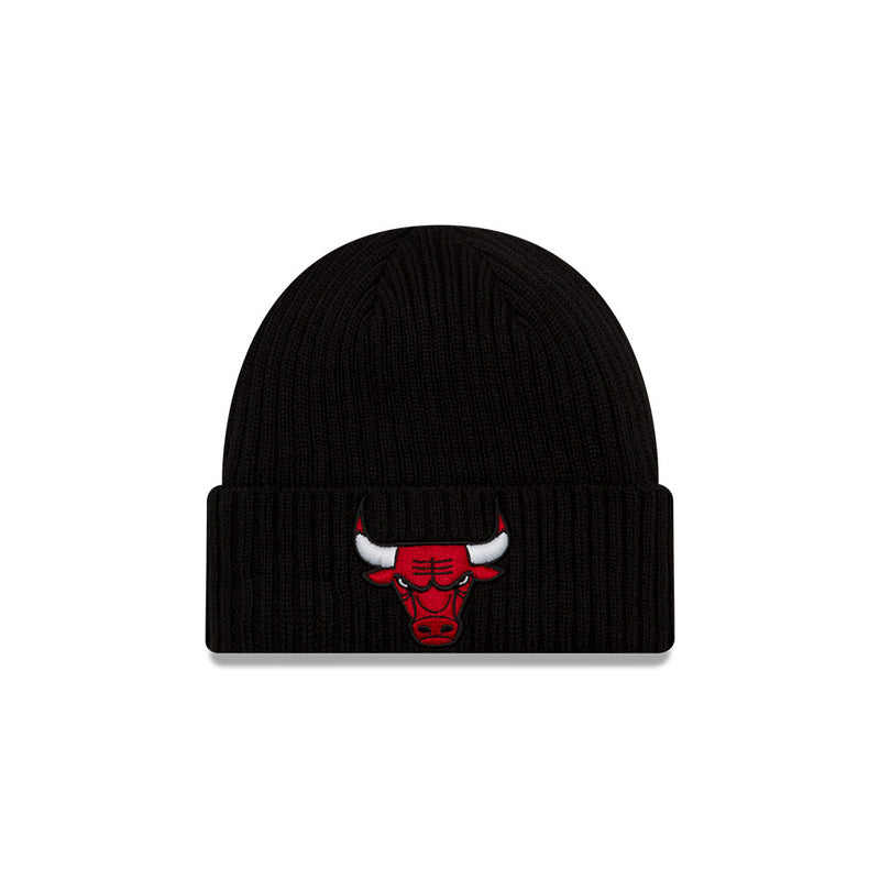 Chicago Bulls Logo Core Classic Knit Hat - Black