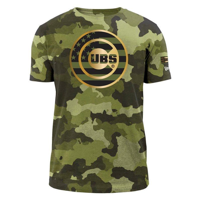 Chicago Cubs 2022 Armed Forces Camo Tee