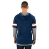 Chicago Bears Double Layered Striped Sleeve Hoody